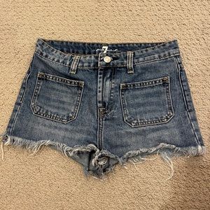7 for all mankind Jean shorts size 14 girls